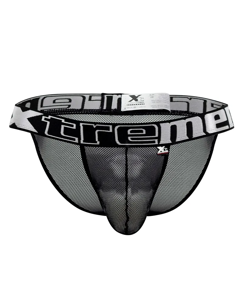 Clothing_Xtremen_Herrenunterwäsche Xtremen 91136 Sexy Mesh-Bikini Schwarz