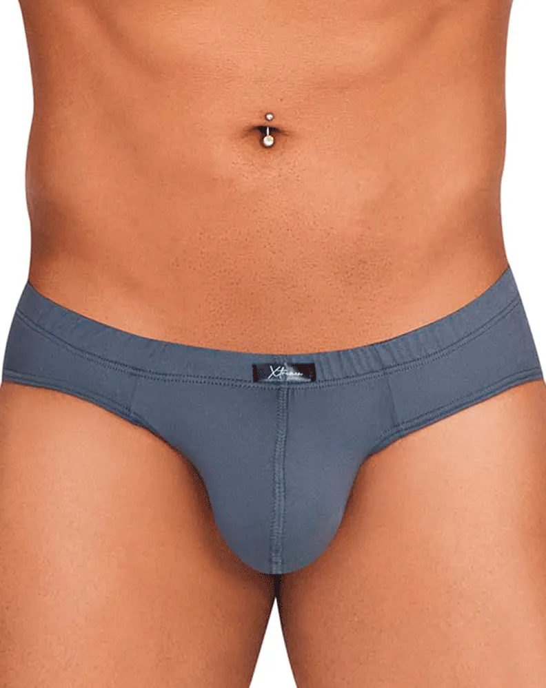 Clothing_Xtremen_Herrenunterwäsche Xtremen 91142 Ultraweiche Slip Dunkelgrau
