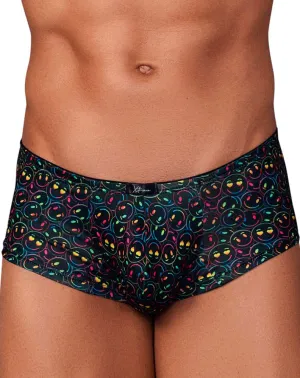 Clothing_Xtremen_Herrenunterwäsche Xtremen 91147 Bedruckte Mikrofaser-Boxershorts mit Smiley-Gesicht