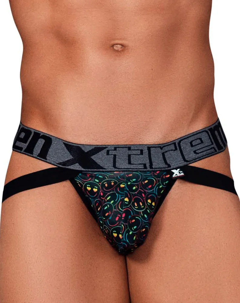 Clothing_Xtremen_Herrenunterwäsche Xtremen 91148 Bedruckter Mikrofaser-Jockstrap