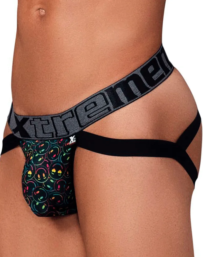 Clothing_Xtremen_Herrenunterwäsche Xtremen 91148 Bedruckter Mikrofaser-Jockstrap