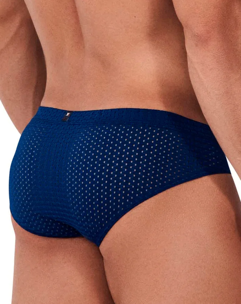 Clothing_Xtremen_Herrenunterwäsche Xtremen 91169 Mesh Slip Marineblau