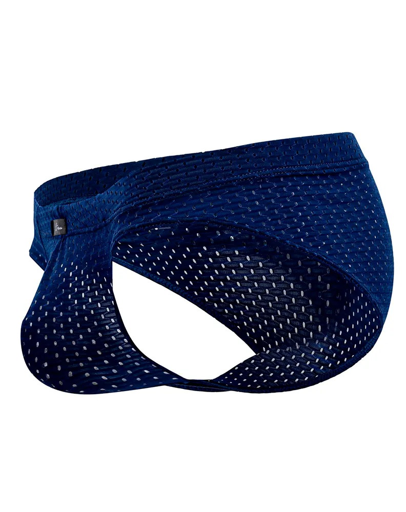 Clothing_Xtremen_Herrenunterwäsche Xtremen 91169 Mesh Slip Marineblau