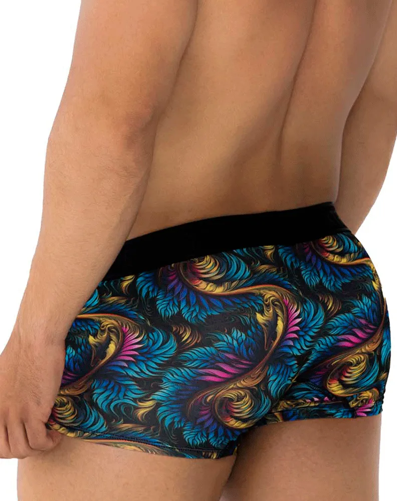 Clothing_Xtremen_Herrenunterwäsche Xtremen 91173 Bedruckte Boxershorts Blattmuster