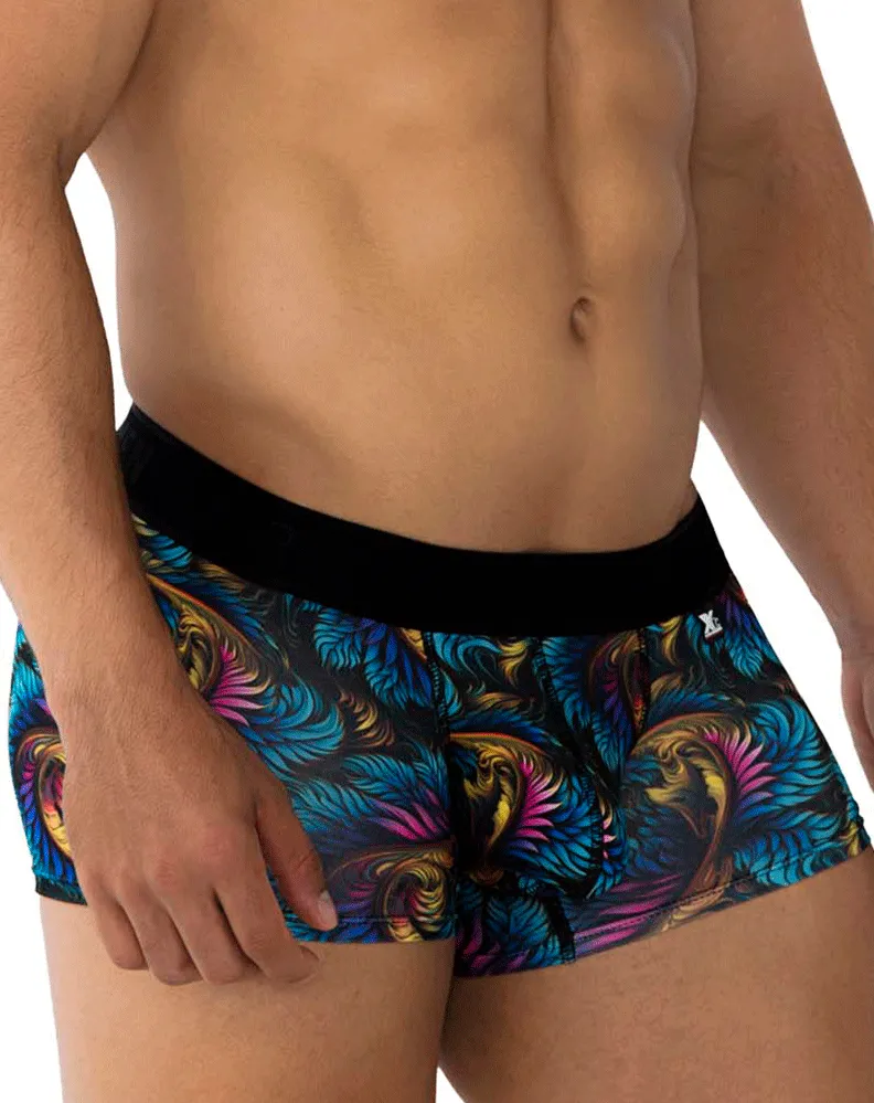 Clothing_Xtremen_Herrenunterwäsche Xtremen 91173 Bedruckte Boxershorts Blattmuster