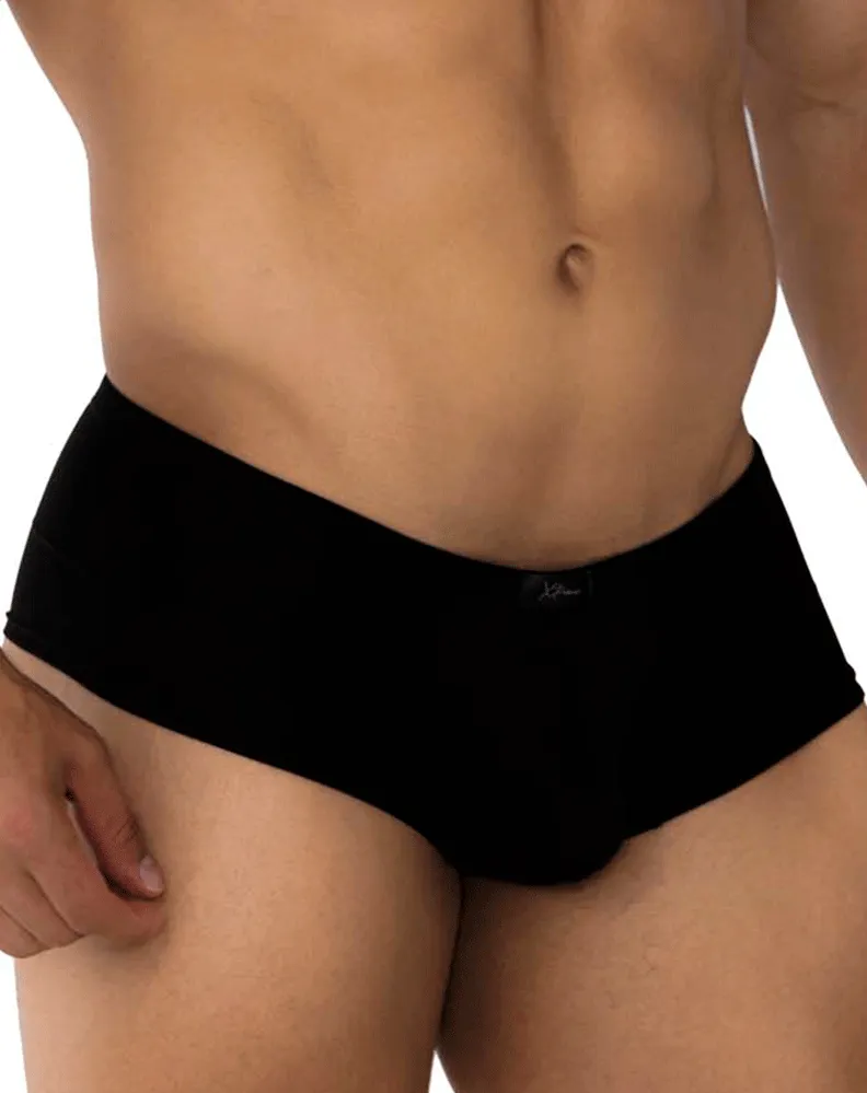 Clothing_Xtremen_Herrenunterwäsche Xtremen 91175 Mikrofaser-Boxershorts Schwarz