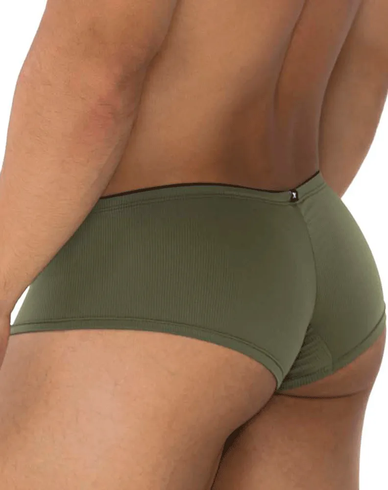 Clothing_Xtremen_Herrenunterwäsche Xtremen 91175 Mikrofaser-Boxershorts Grün