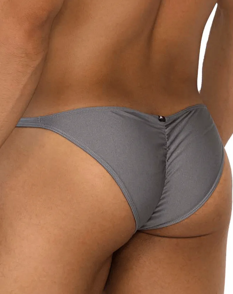 Clothing_Xtremen_Herrenunterwäsche Xtremen 91179 Mikrofaser-Bikini Silber