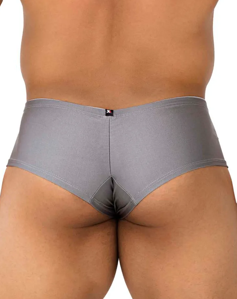 Clothing_Xtremen_Herrenunterwäsche Xtremen 91180 Mikrofaser-Boxershorts Silber