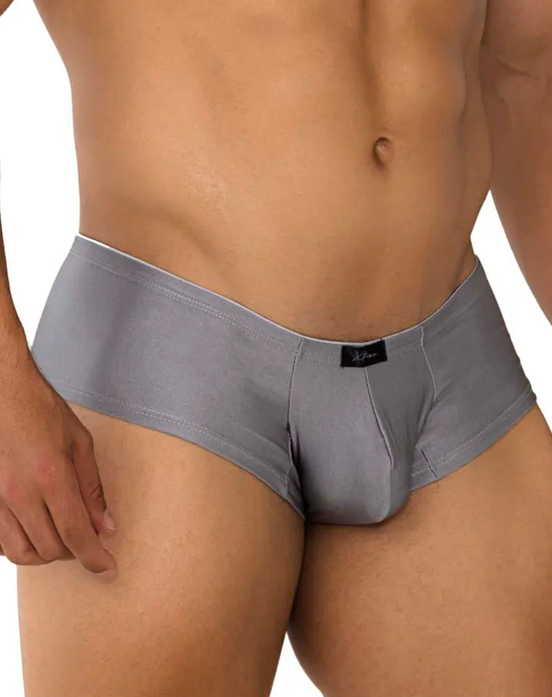 Clothing_Xtremen_Herrenunterwäsche Xtremen 91180 Mikrofaser-Boxershorts Silber