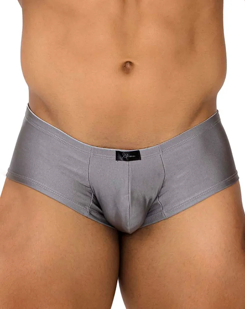 Clothing_Xtremen_Herrenunterwäsche Xtremen 91180 Mikrofaser-Boxershorts Silber