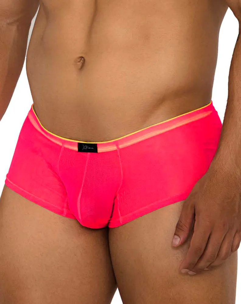 Clothing_Xtremen_Herrenunterwäsche Xtremen 91188 Tüll Mesh Shorts Pink