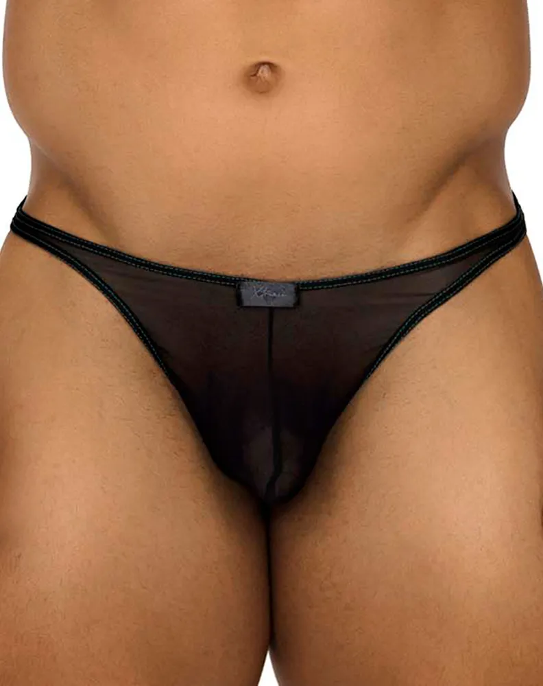 Clothing_Xtremen_Herrenunterwäsche Xtremen 91189 Tüll Mesh Tangas Schwarz