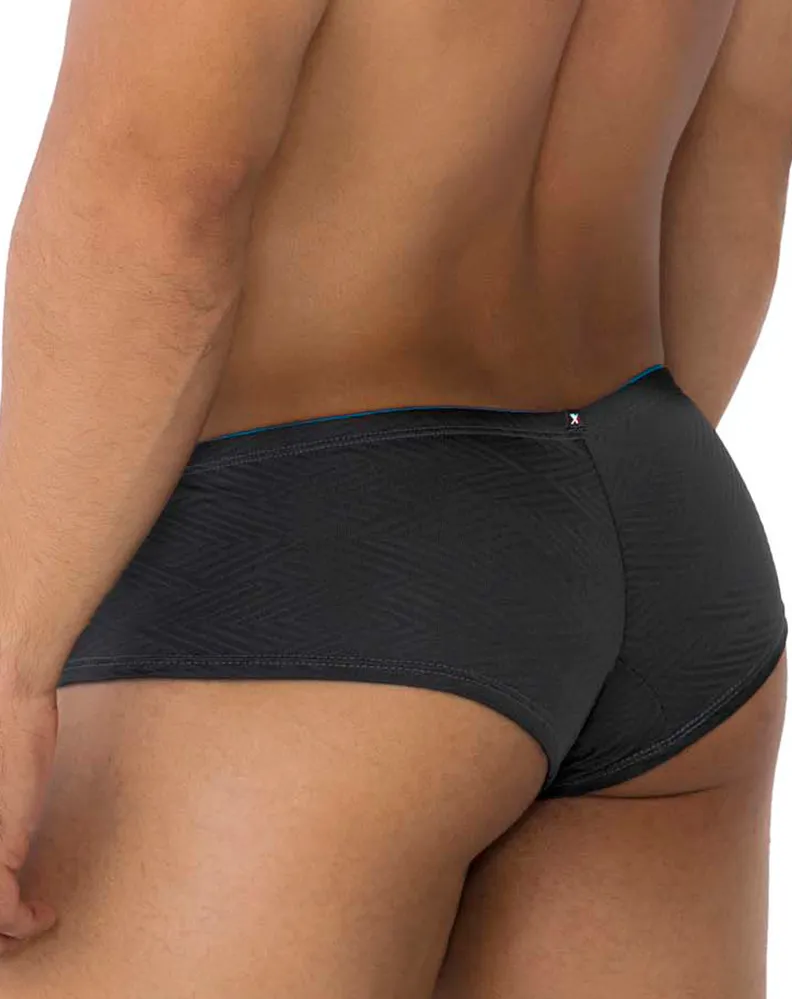 Clothing_Xtremen_Herrenunterwäsche Xtremen 91190 Jacquard-Boxershorts Grau