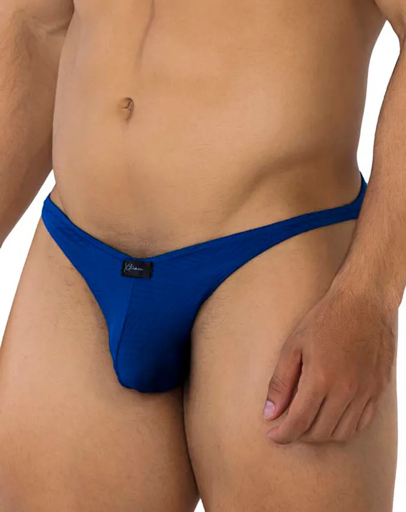 Clothing_Xtremen_Herrenunterwäsche Xtremen 91192 Jacquard-Bikini Königsblau