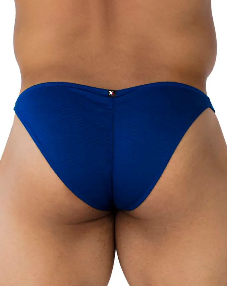 Clothing_Xtremen_Herrenunterwäsche Xtremen 91192 Jacquard-Bikini Königsblau