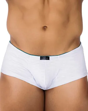 Clothing_Xtremen_Herrenunterwäsche Xtremen 91199 Jacquard-Boxershorts Weiß