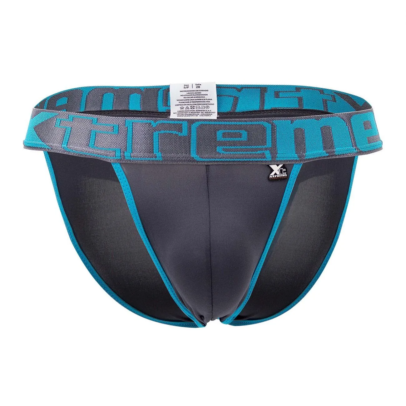 Clothing_Xtremen_Unterwäsche Xtremen 91057X-3 3er Pack Bikini Farbe Grau-Blau-Rosa