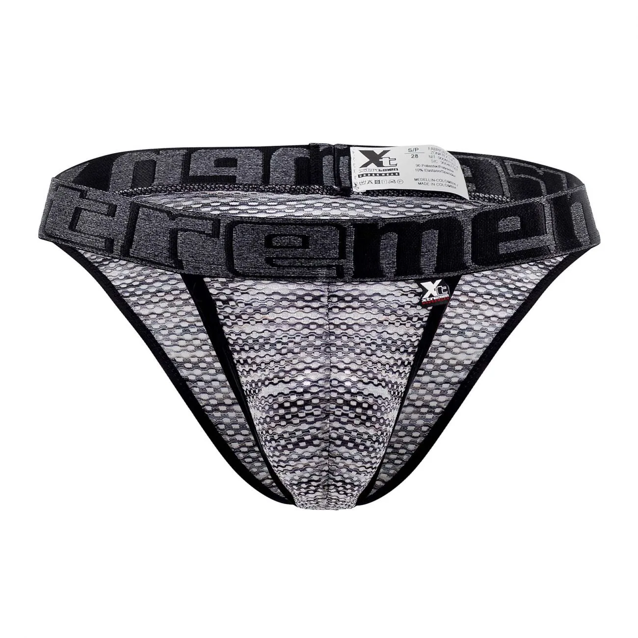 Clothing_Xtremen_Unterwäsche Xtremen 91098X Mikrofasermesh-Bikini Farbe Schwarz