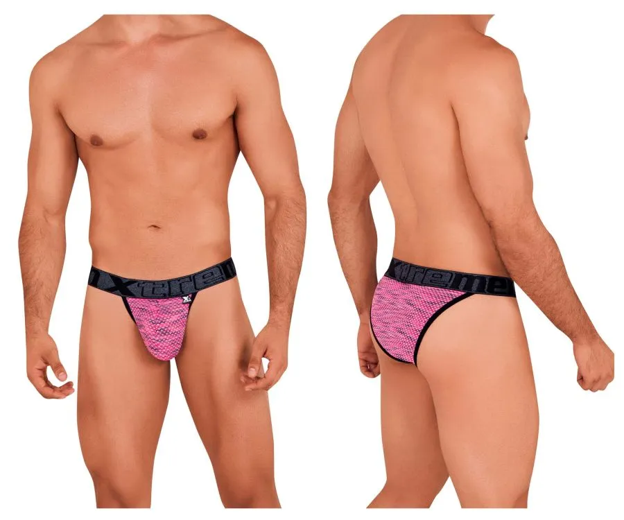 Clothing_Xtremen_Unterwäsche Xtremen 91098X Mikrofasernetz-Bikini Farbe Rosa