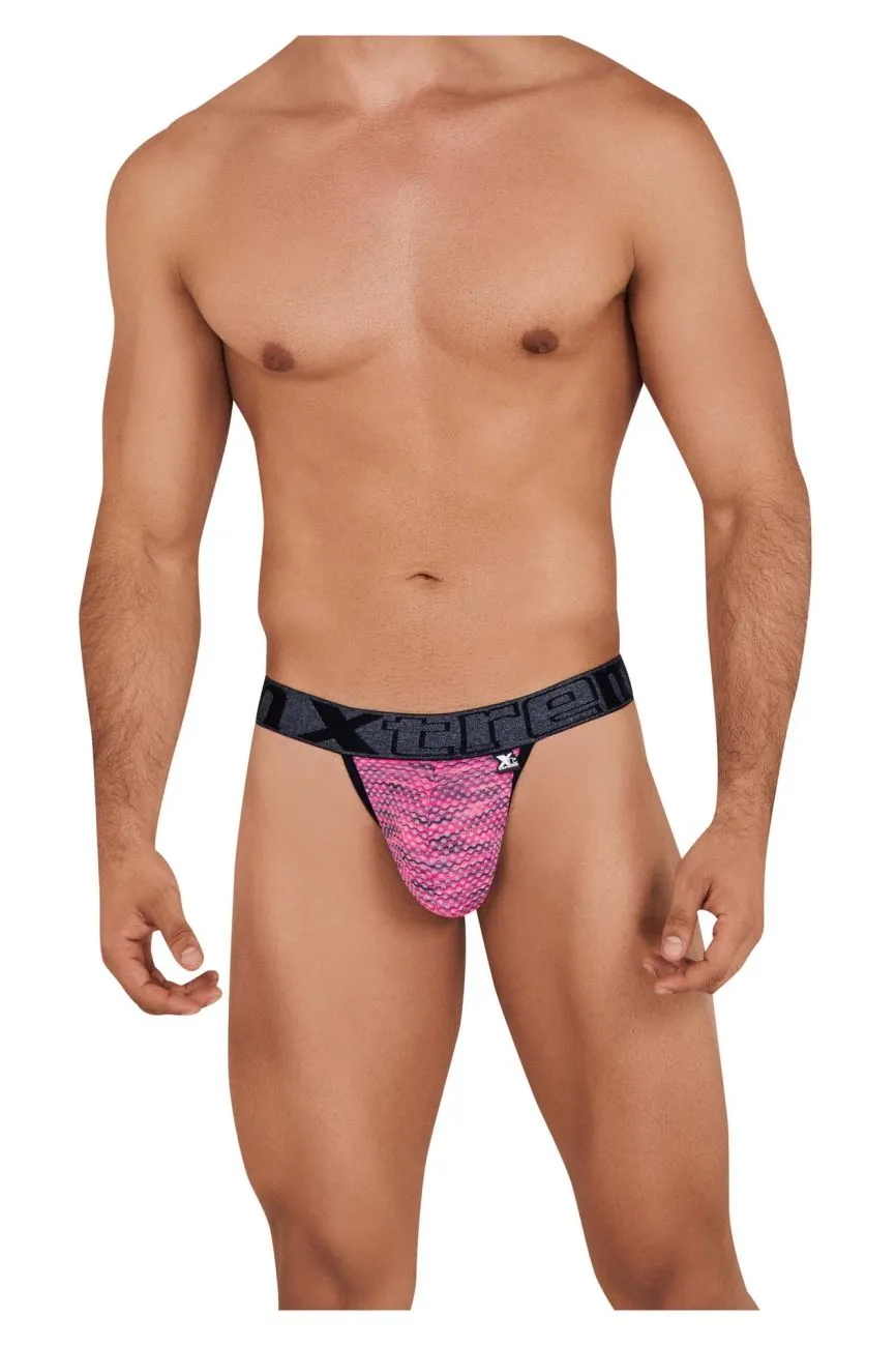 Clothing_Xtremen_Unterwäsche Xtremen 91098X Mikrofasernetz-Bikini Farbe Rosa