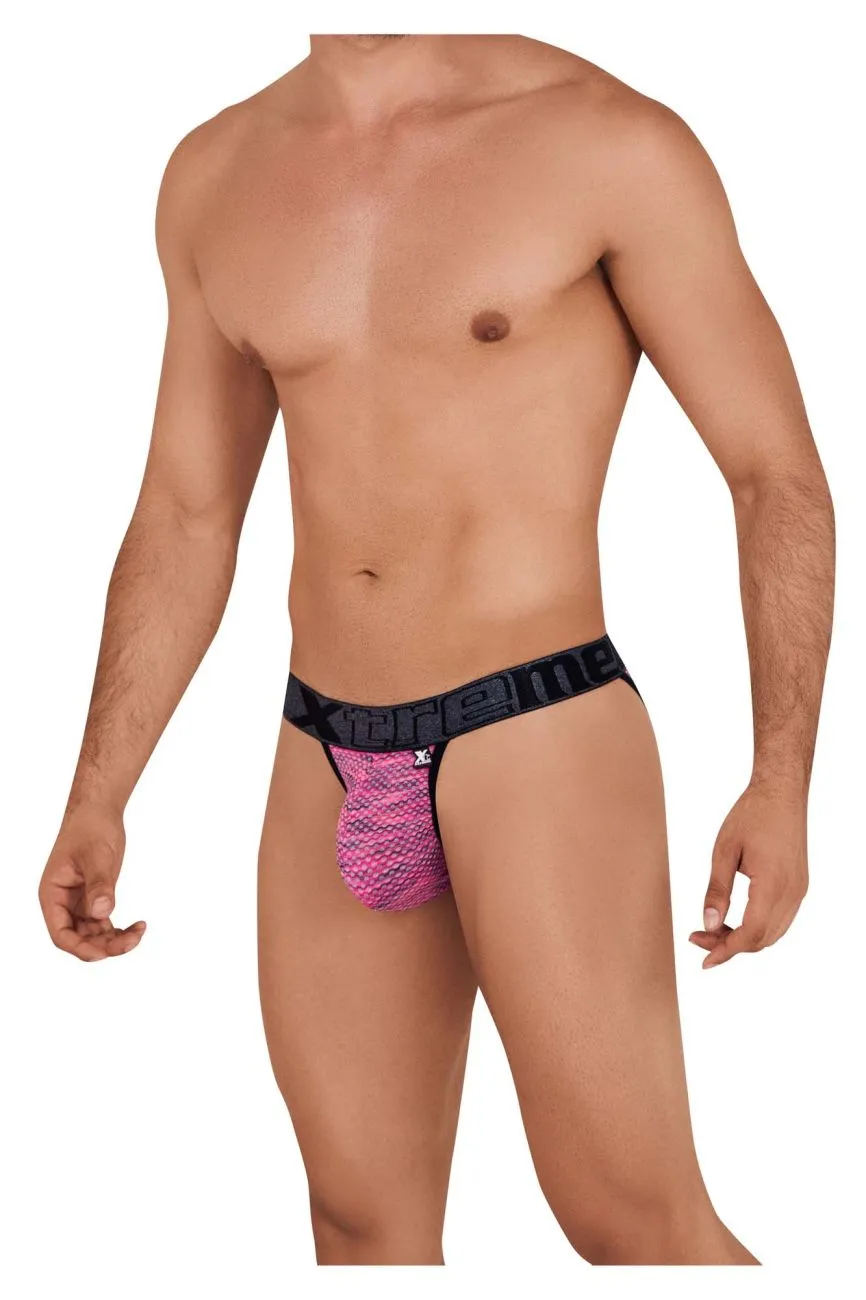 Clothing_Xtremen_Unterwäsche Xtremen 91098X Mikrofasernetz-Bikini Farbe Rosa