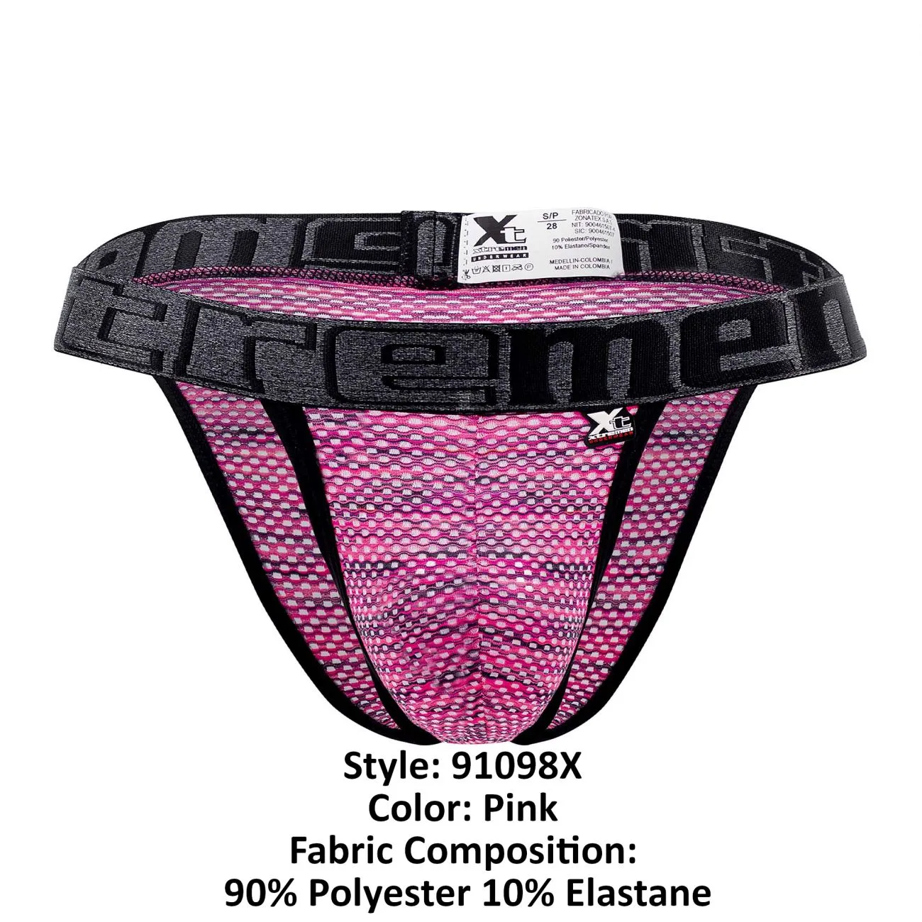 Clothing_Xtremen_Unterwäsche Xtremen 91098X Mikrofasernetz-Bikini Farbe Rosa