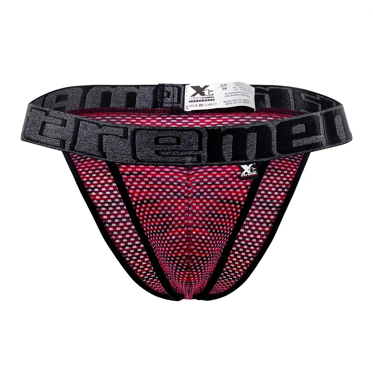 Clothing_Xtremen_Unterwäsche Xtremen 91098X Mikrofasernetz-Bikini Farbe Rot