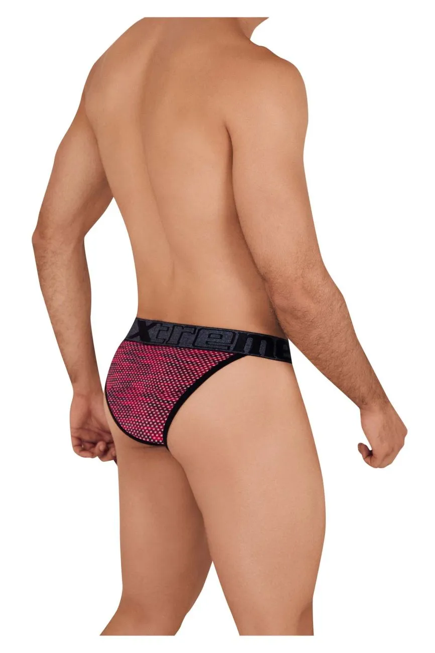 Clothing_Xtremen_Unterwäsche Xtremen 91098X Mikrofasernetz-Bikini Farbe Rot