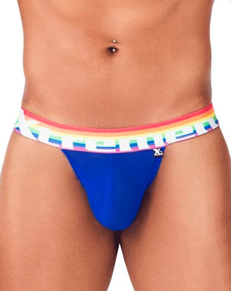 Clothing_Xtremen_Unterwäsche Xtremen 91104 Pride Mesh Bikini Royal