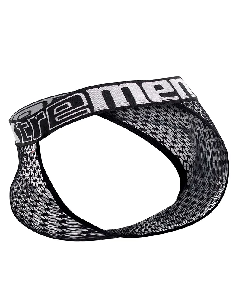 Clothing_Xtremen_Unterwäsche Xtremen 91117 Verführerischer Spitzen-Bikini Schwarz