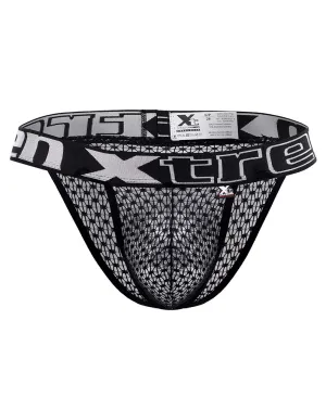 Clothing_Xtremen_Unterwäsche Xtremen 91117 Verführerischer Spitzen-Bikini Schwarz