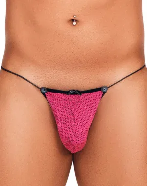 Clothing_Xtremen_Unterwäsche Xtremen 91132 Bunter Mesh-Bikini Fuchsia