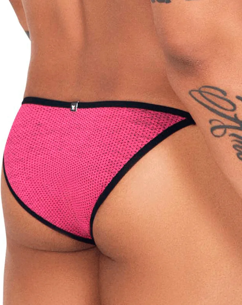 Clothing_Xtremen_Unterwäsche Xtremen 91132 Bunter Mesh-Bikini Fuchsia