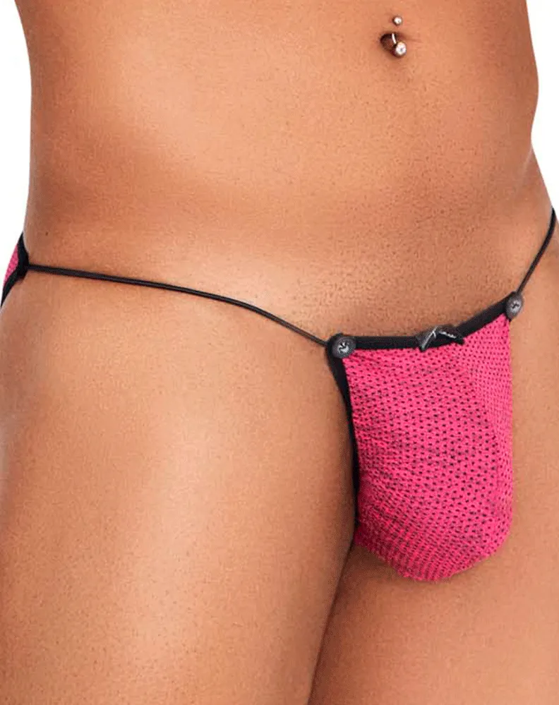 Clothing_Xtremen_Unterwäsche Xtremen 91132 Bunter Mesh-Bikini Fuchsia