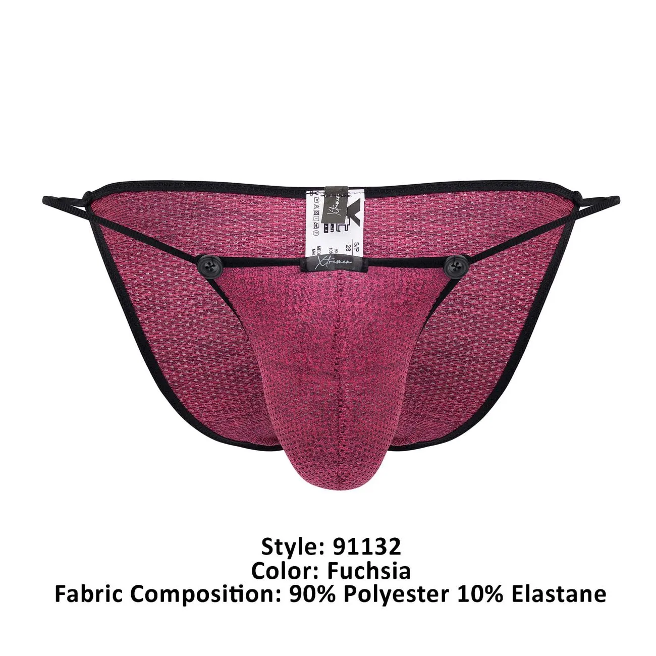 Clothing_Xtremen_Unterwäsche Xtremen 91132 Mesh-Bikini Farbe Fuchsia