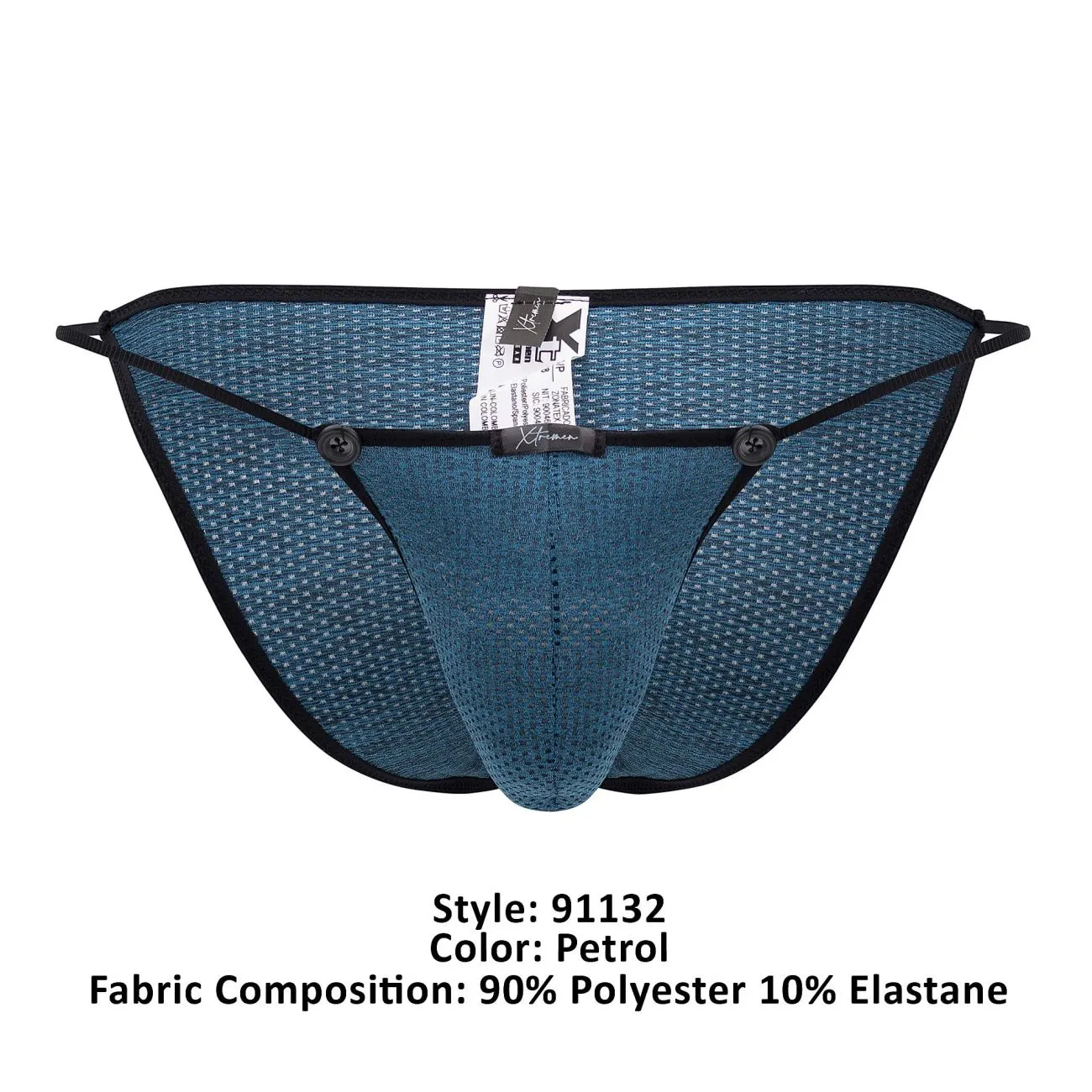 Clothing_Xtremen_Unterwäsche Xtremen 91132 Mesh-Bikini Farbe Petrol