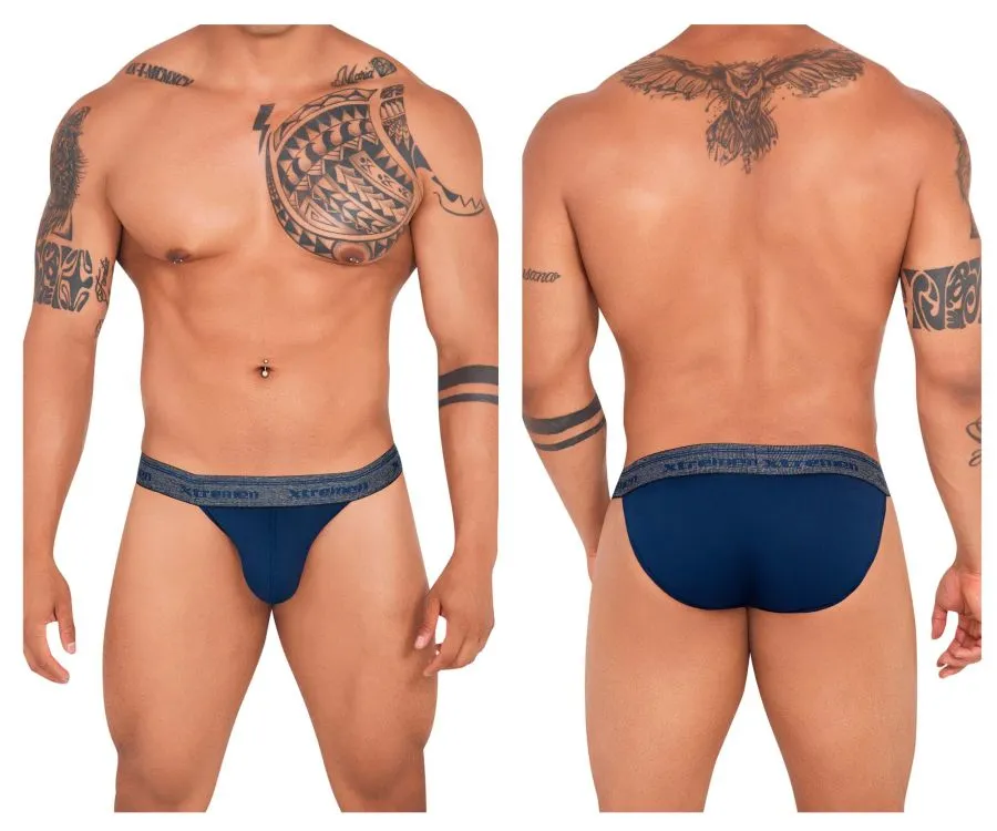 Clothing_Xtremen_Unterwäsche Xtremen 91143 Ultraweicher Bikini Farbe Dunkelblau