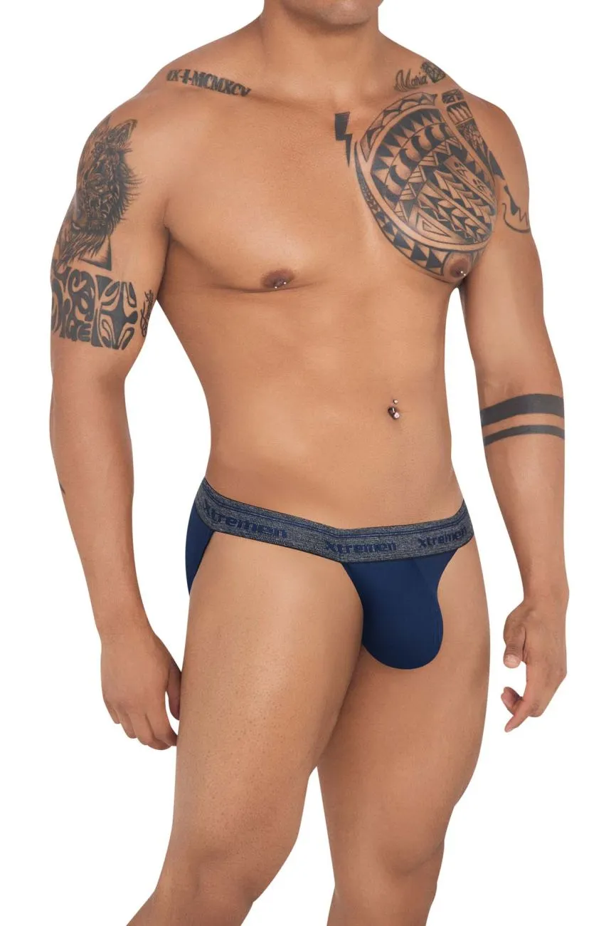 Clothing_Xtremen_Unterwäsche Xtremen 91143 Ultraweicher Bikini Farbe Dunkelblau