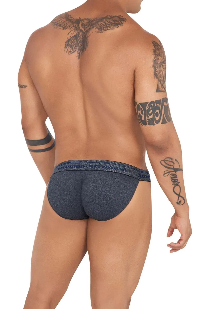 Clothing_Xtremen_Unterwäsche Xtremen 91143 Ultraweicher Bikini Farbe Grau Kreuz