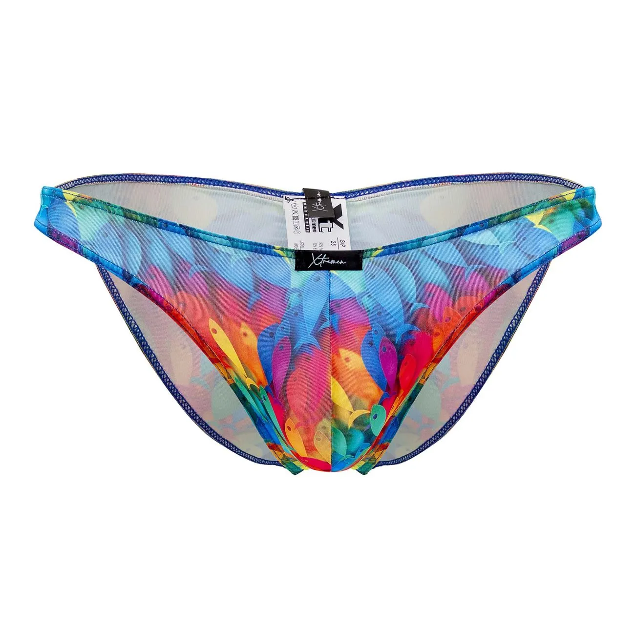 Clothing_Xtremen_Unterwäsche Xtremen 91145 Bedruckter Mikrofaser-Bikini Farbe Regenbogenfisch