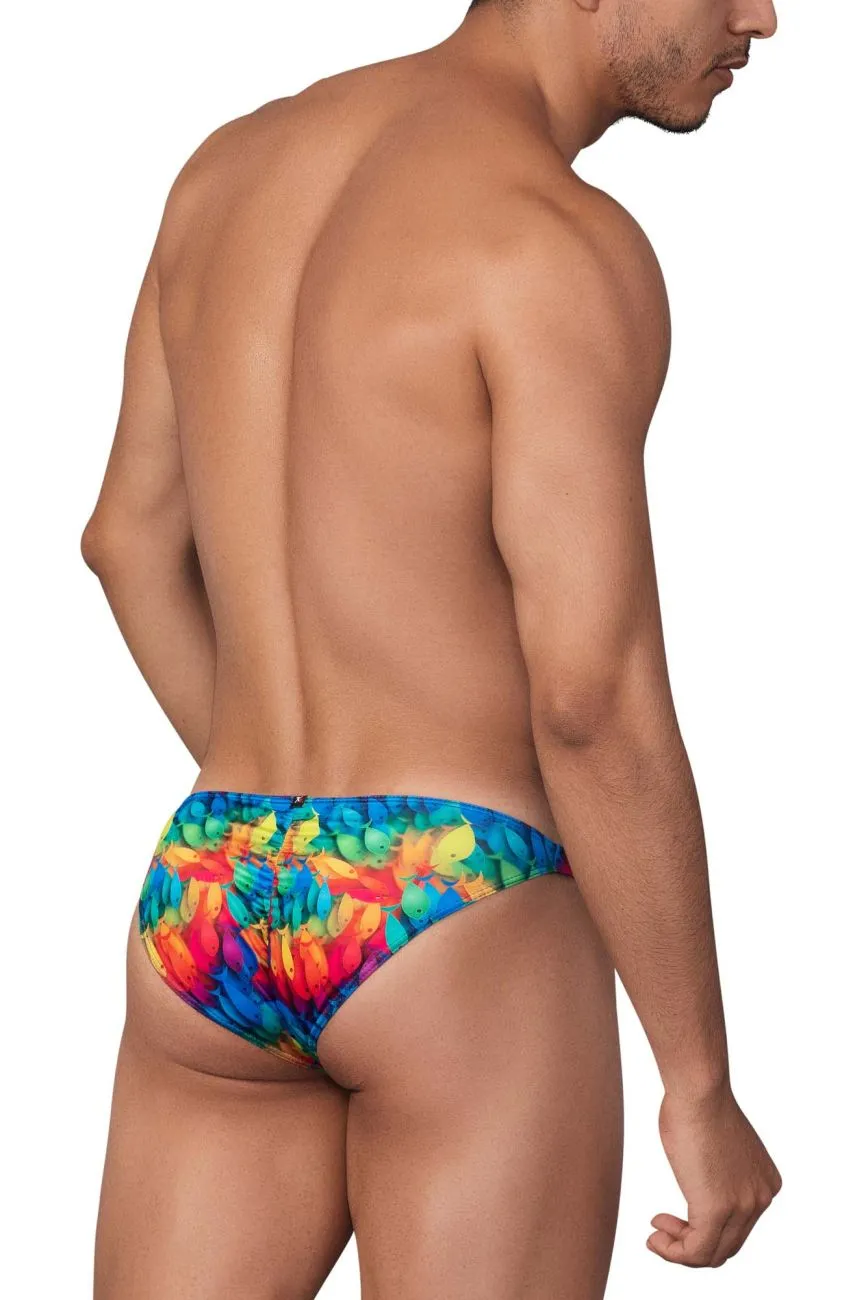 Clothing_Xtremen_Unterwäsche Xtremen 91145 Bedruckter Mikrofaser-Bikini Farbe Regenbogenfisch