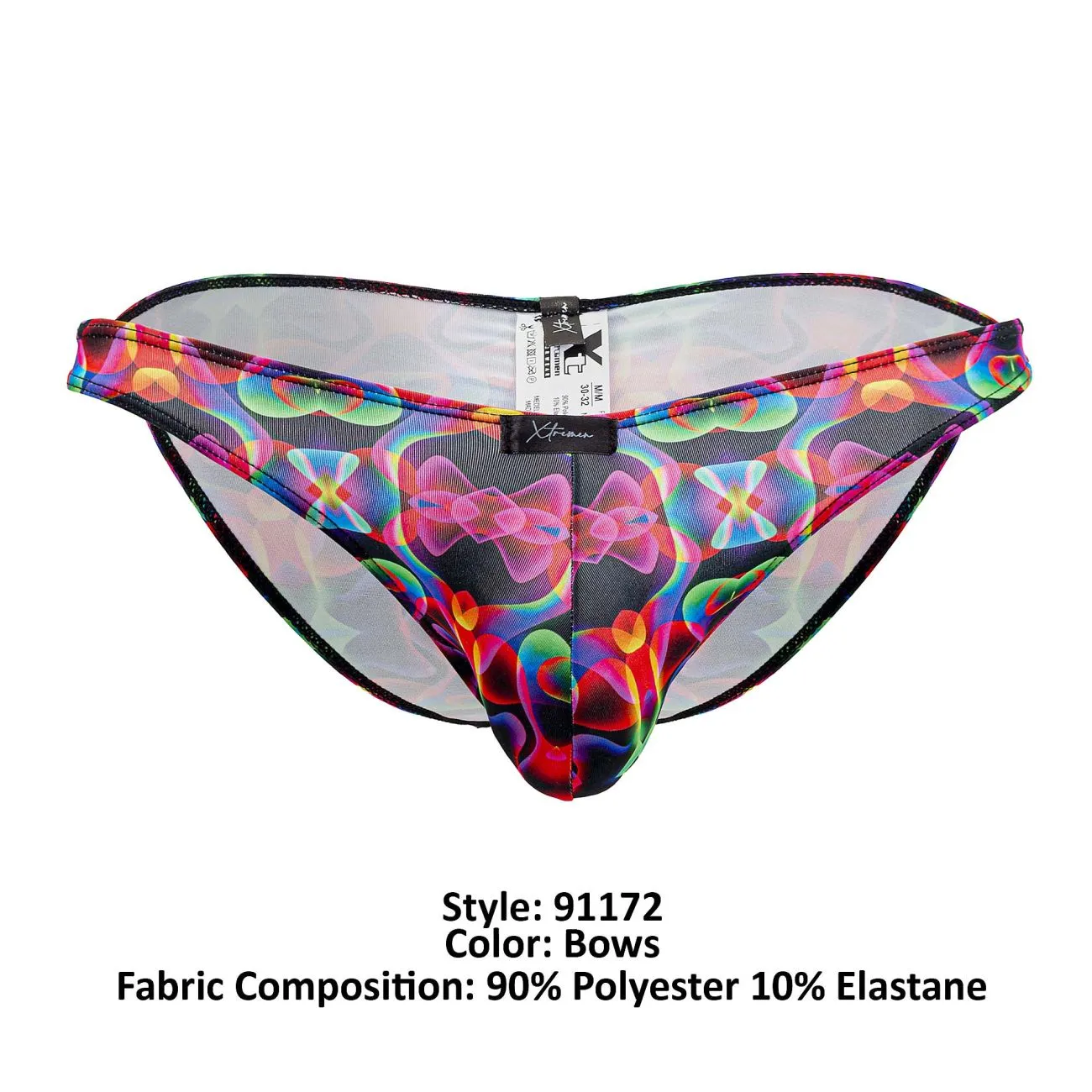 Clothing_Xtremen_Unterwäsche Xtremen 91172 Bedruckter Bikini Farbe Schleifen