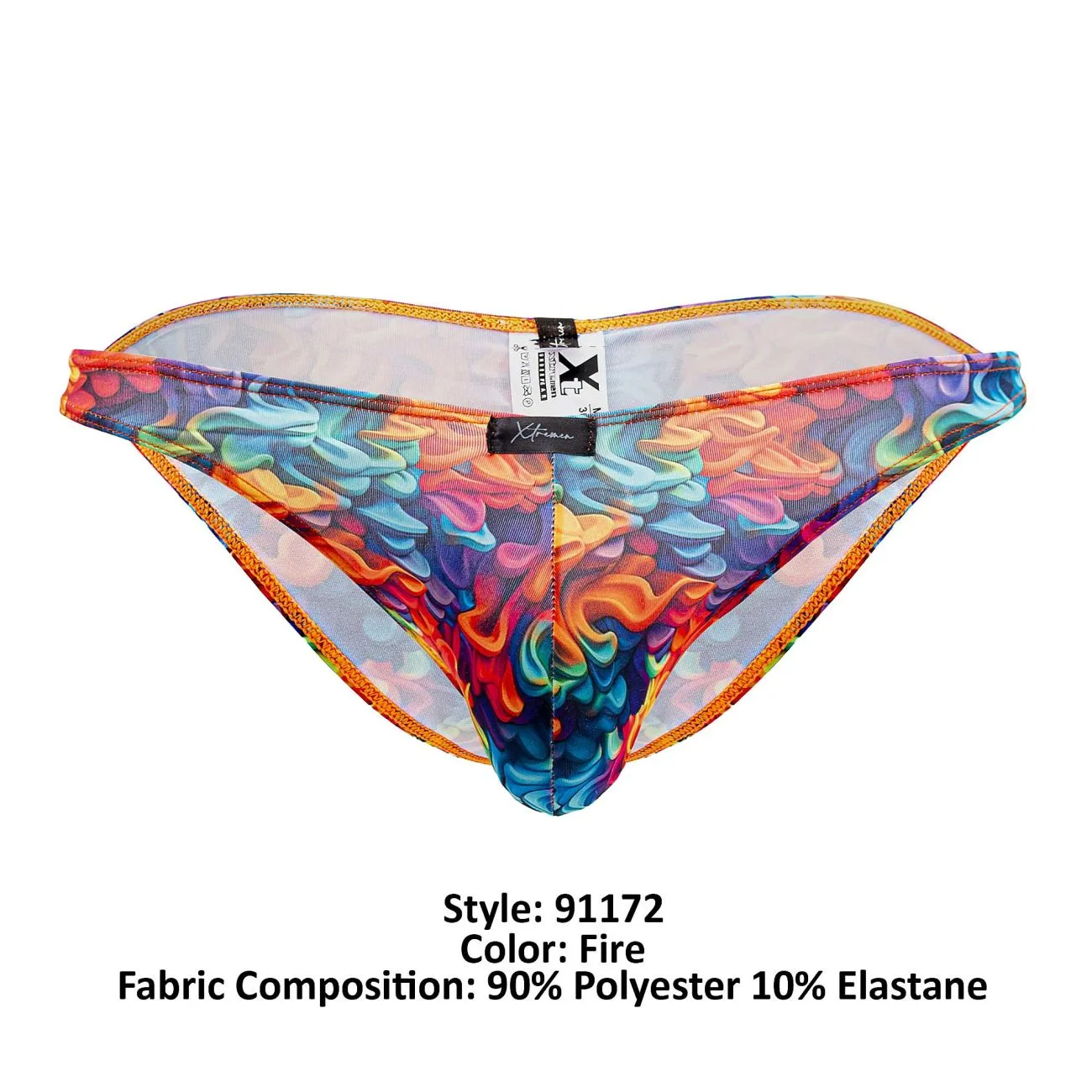 Clothing_Xtremen_Unterwäsche Xtremen 91172 Bedruckter Bikini Farbe Feuer
