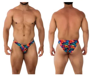 Clothing_Xtremen_Unterwäsche Xtremen 91172 Bedruckter Bikini Farbe Feuer