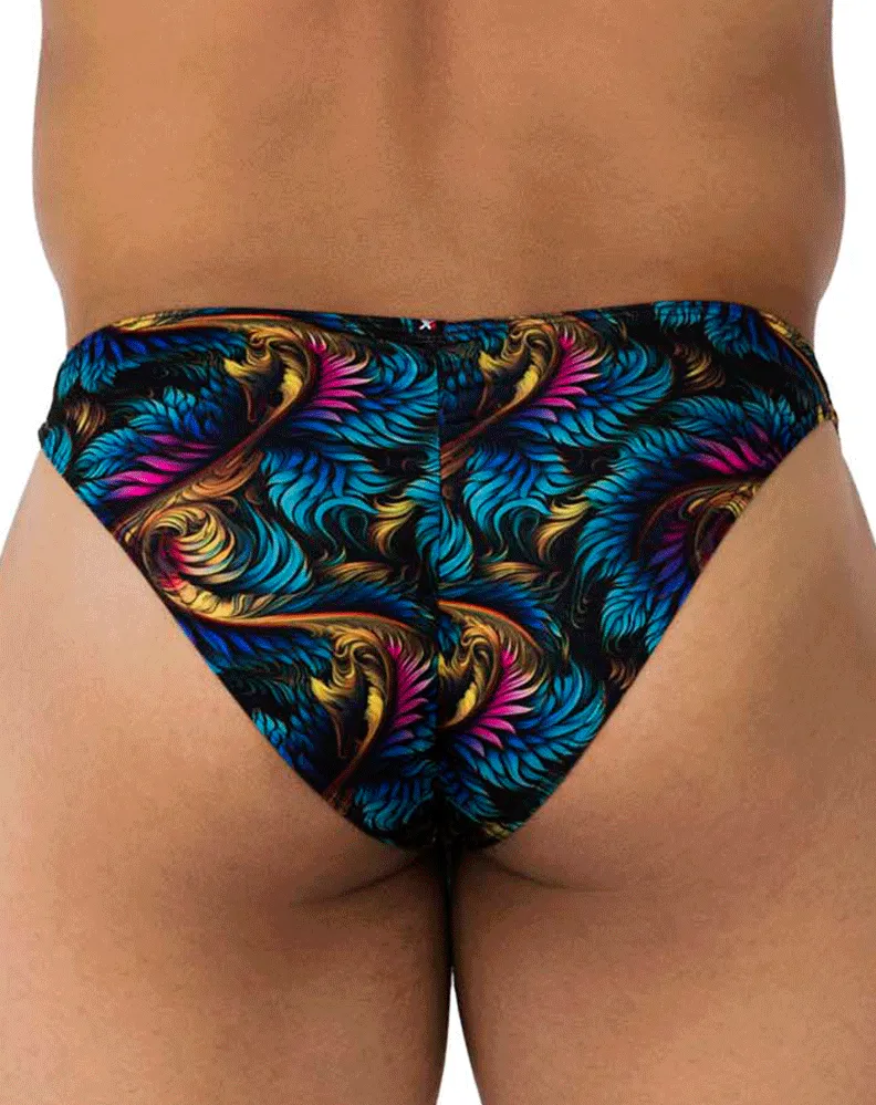 Clothing_Xtremen_Unterwäsche Xtremen 91172 Bedruckter Bikini Blätter