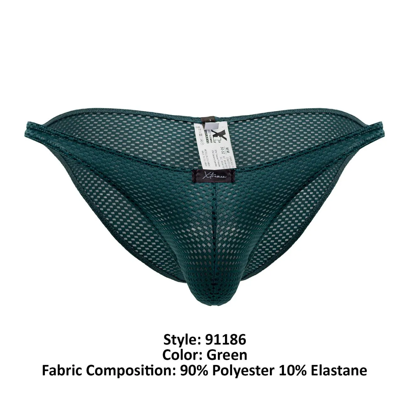 Clothing_Xtremen_Unterwäsche Xtremen 91186 Mesh-Bikini Farbe Grün