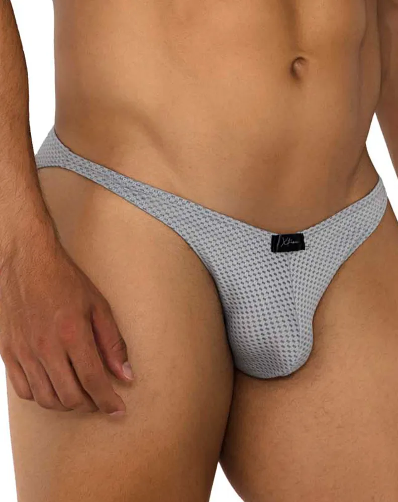 Kleidung_Xtremen_Unterwäsche Xtremen 91186 Mesh-Bikini Grau