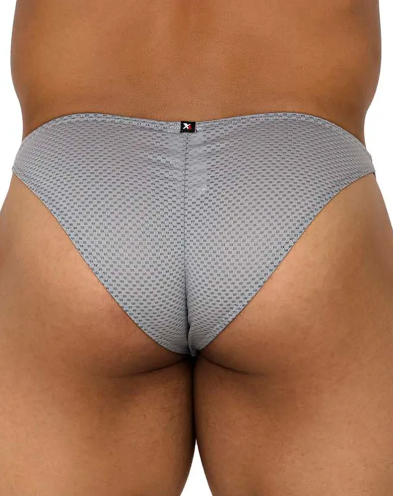 Kleidung_Xtremen_Unterwäsche Xtremen 91186 Mesh-Bikini Grau