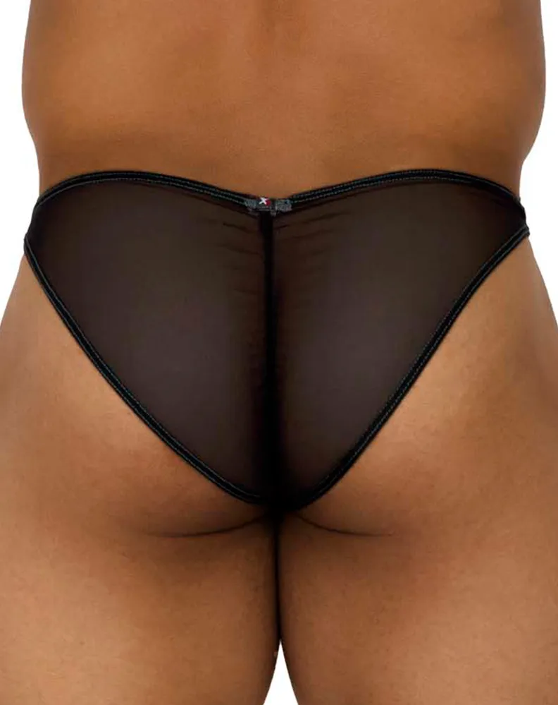 Clothing_Xtremen_Unterwäsche Xtremen 91187 Tüll Mesh Bikini Schwarz